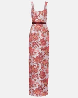 Markarian Marianne Floral Brocade Corset Gown in Green | Lyst