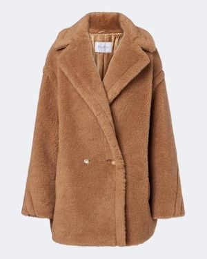 Max Mara Cabanjacke Teddy Bear Aus Kamelhaar Und Seide - Braun
