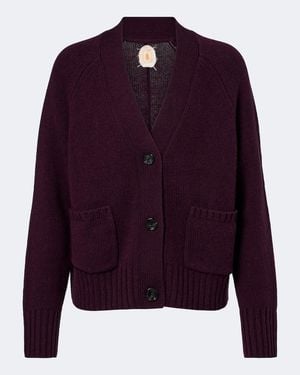 Jardin Des Orangers Virgin Wool And Cashmere Cardigan - Purple