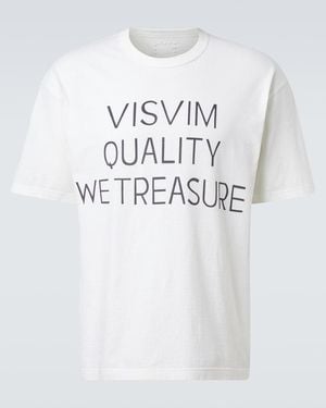 Visvim Bedrucktes T-Shirt Jumbo Aus Einem Baumwollgemisch - Weiß