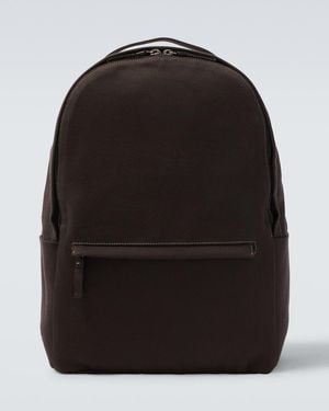 The Row Sisal Cotton Canvas Backpack - Black