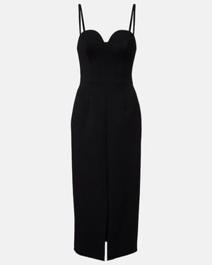 Givenchy New Fury Wool-Blend Bustier Dress - Black