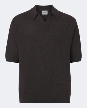 LeKasha Bale Cashmere Polo Jumper - Black