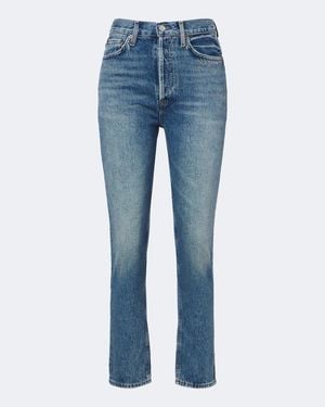 Agolde Straight Jeans Riley - Blau