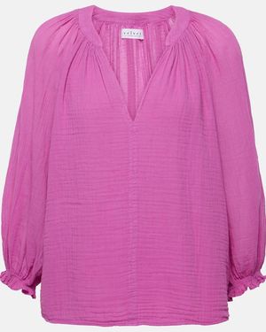 Velvet Denice Cotton Blouse - Pink