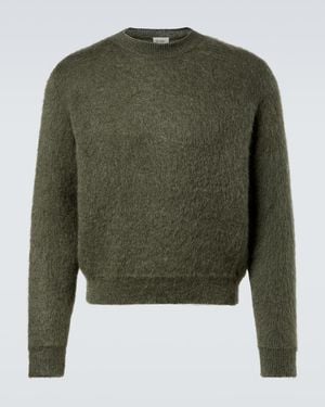 Saint Laurent Mohair And Wool-Blend Jumper - Green
