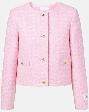 Patou Cotton Tweed Jacket - Pink