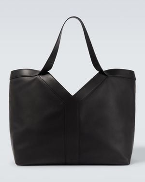 Saint Laurent Y Large Leather Tote Bag - Black