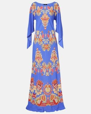Etro Printed Maxi Dress - Blue