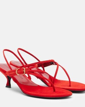Herbert Levine Starry Eyed 50 Suede Sandals - Red