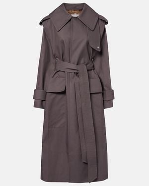Victoria Beckham Trenchcoat Philippa Aus Baumwolle - Braun