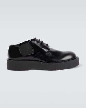 Jil Sander Stringate Derby in pelle - Nero