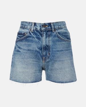 Nili Lotan Cobain Denim Shorts - Blue