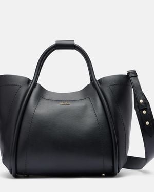 Max Mara Marin Small Leather Tote Bag - Black