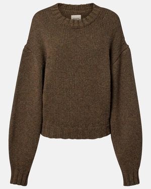 KHAITE Gemma Oversized Cashmere Sweater - Brown