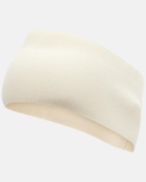 The Row Ombrea Cashmere And Silk-Blend Headband - Natural