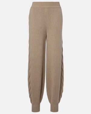Loro Piana Napier Cashmere Joggers - Natural