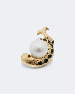 PUCCI Verzierter Ring Fish Aus Emaille - Mettallic