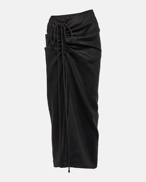 SIR. Josefina Linen Maxi Skirt - Black