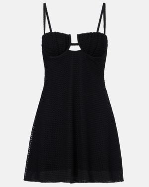 Montce Petal Knitted Minidress - Black