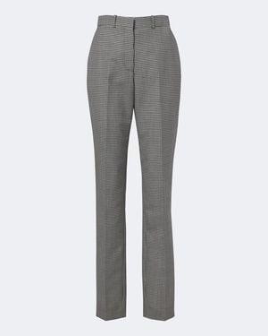 Givenchy Gingham Slim Trousers - Grey