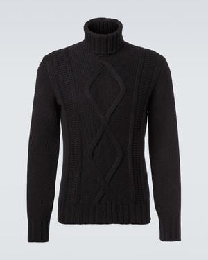 Brunello Cucinelli Rollkragenpullover Aus Kaschmir - Schwarz