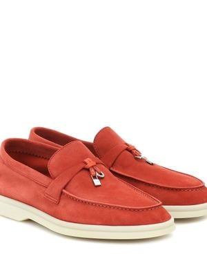 Loro Piana Mocasines Summer Charms Walk - Red