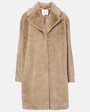 Velvet Evalyn Faux Fur Coat - Natural