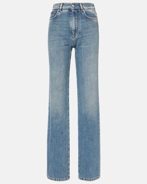 Dolce & Gabbana High-Rise Wide-Leg Jeans - Blue