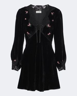RIXO London Abito Corto Carolina - Nero