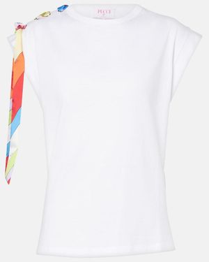 PUCCI Iride Cotton Jersey T-Shirt - White