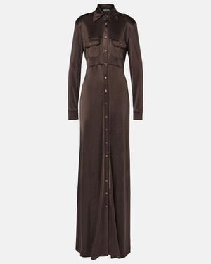 Tom Ford Jersey Maxi Dress - Brown