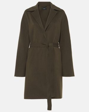 JOSEPH Abrigo Light Double Face Cranwood De Lana Y Seda - Verde