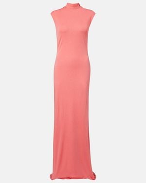 Tom Ford Asymmetric Crepe Jersey Gown - Pink