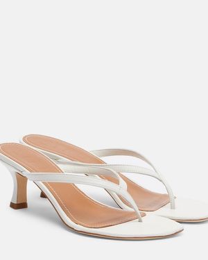 STAUD Sandalias Freja De Piel - Blanco