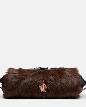 Moncler Shearling Clutch - Brown
