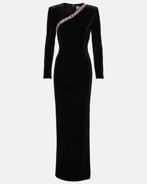 Roland Mouret Velvet Midi Skirt - Black