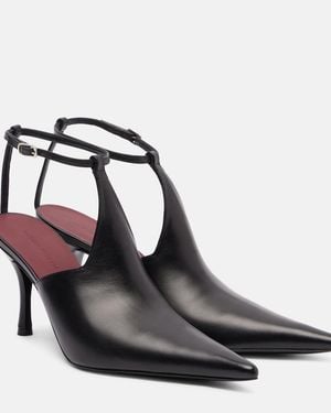Magda Butrym Leather Court Shoes - Black