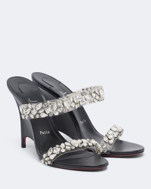 Christian Louboutin Miss Z Embellished Wedge Sandals - Multicolour
