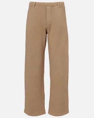 Nili Lotan Tribeca Cotton Jersey Joggers - Natural