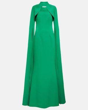 Safiyaa Crepe Gown - Green