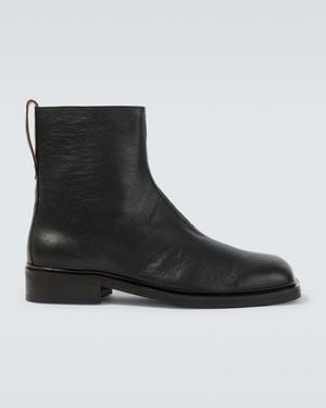 Our Legacy Daimono Leather Ankle Boots - Black