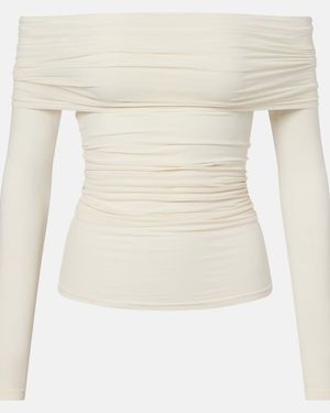 Wolford Off-Shoulder-Top - Weiß