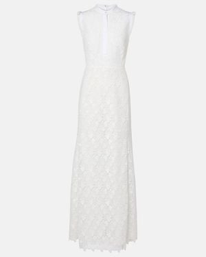 Giambattista Valli Robe Aus Makramee - Weiß