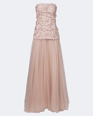 Costarellos Gisella Embellished Satin And Tulle Gown - Pink