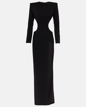 Monot Cutout Side-Slit Gown - Black