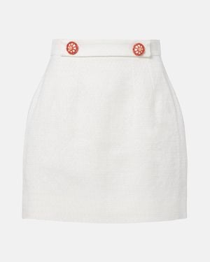 Dolce & Gabbana Carretto Miniskirt - White