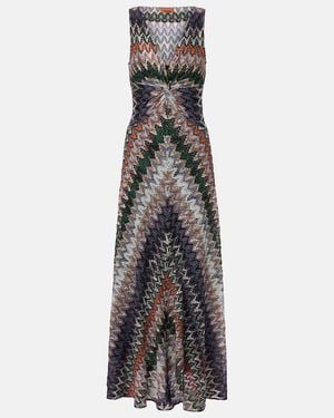 Missoni Zigzag Lame Maxi Dress - Multicolour
