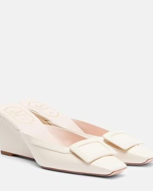 Roger Vivier Pumps Belle Vivier 60 Aus Lackleder - Natur