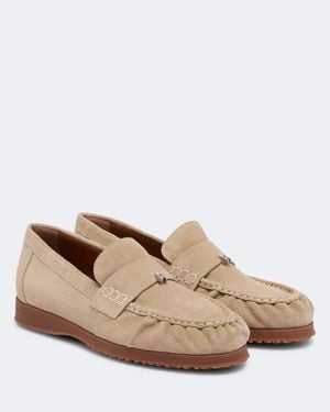 Hogan Loafers H720 Aus Veloursleder - Natur